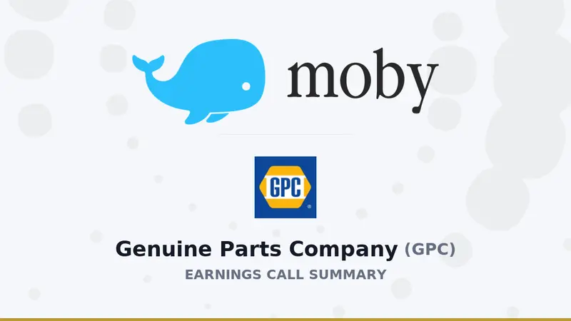 Summary of Genuine Parts Company's Q1 2026 Earnings Call