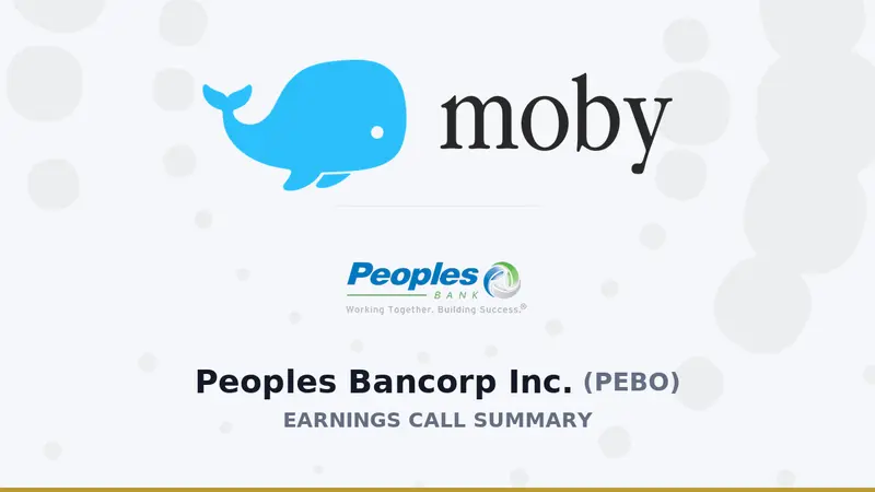 Summary of Peoples Bancorp Inc.'s Q1 2026 Earnings Call