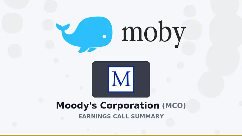 Key Takeaways from Moody's Corporation Q1 2026 Earnings Call